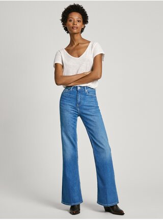 Modré dámske flared fit džínsy Pepe Jeans