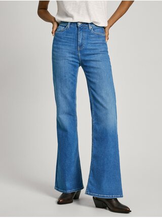 Modré dámske flared fit džínsy Pepe Jeans