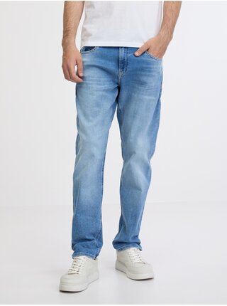 Slim fit pre mužov Calvin Klein Jeans - svetlomodrá
