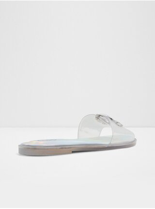 Bílé dámské pantofle s ozdobným detailem ALDO Jellyicious       