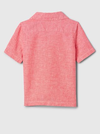 Růžová klučičí lněná košile GAP