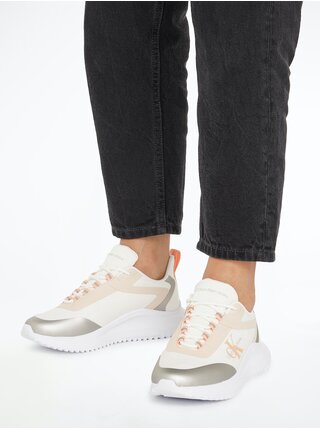 Béžovo-bílé dámské tenisky Calvin Klein Jeans 