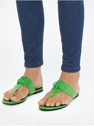 Zelené dámské žabky Calvin Klein Jeans