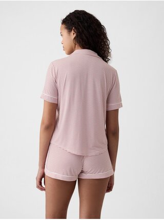 Růžová dámská pyžamová košile GAP