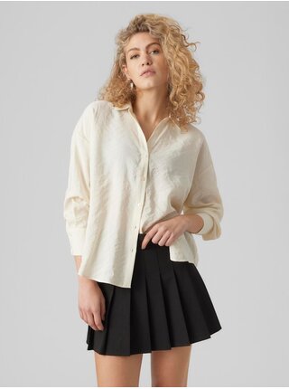 Krémová dámská košile Vero Moda Queeny