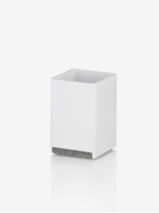 Pohár Cube polyresin bílá KELA