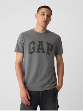 Šedé pánske tričko s logom GAP