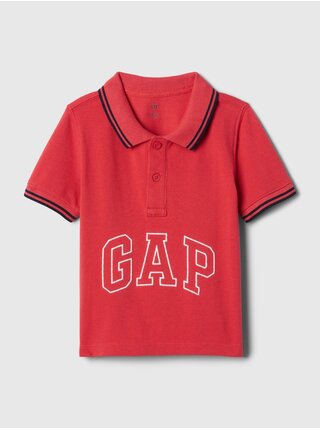 Červené chlapčenské polo tričko s logom GAP