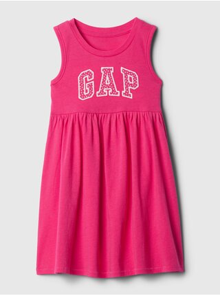 Růžové holčičí šaty s logem GAP