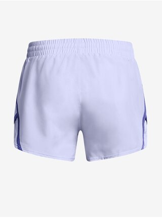 Svetlo fialové holčičí športové kraťasy Under Armour UA Fly By 3'' Shorts