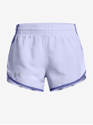 Svetlo fialové holčičí športové kraťasy Under Armour UA Fly By 3'' Shorts
