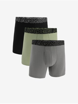 Boxerky pre mužov Under Armour - sivá, čierna, zelená