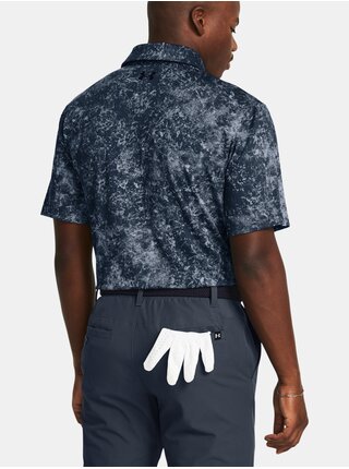 Šedé vzorované športové polo tričko Under Armour UA Perf 3.0 Printed Polo