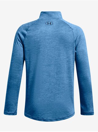 Modré klučičí sportovní tričko Under Armour UA Tech 2.0 1/2 Zip