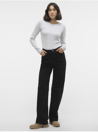 Světle šedé dámské tričko Vero Moda Chloe