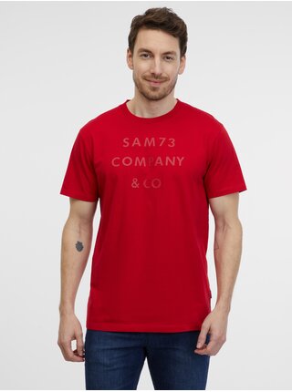 Červené pánské tričko SAM 73 Milhouse