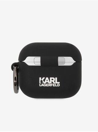 3D Logo NFT Karl Head Silikonové Pouzdro pro Airpods 3 Black Karl Lagerfeld