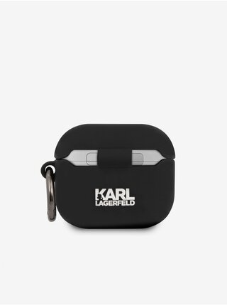 Rue St Guillaume Silikonové Pouzdro pro Airpods 3 Black Karl Lagerfeld