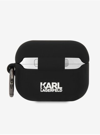 Karl Lagerfeld 3D Logo NFT Karl and Choupette Silikonové Pouzdro pro AirPods Pro Black