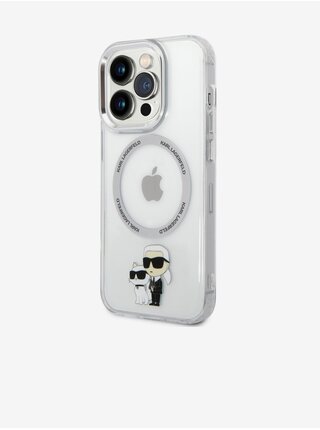 IML Karl and Choupette NFT MagSafe Zadní Kryt pro iPhone 13 Pro Transparent Karl Lagerfeld