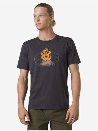 Tmavosivé pánske tričko prAna Camp Fire Journeyman 2