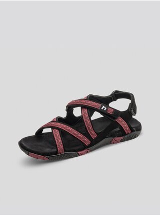 Černo-růžové dámské sandály Hannah