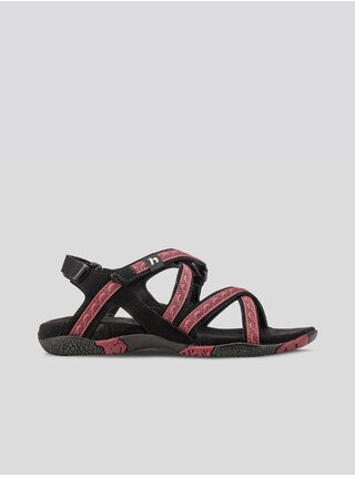 Čierno-ružové dámske sandále Hannah Fria W