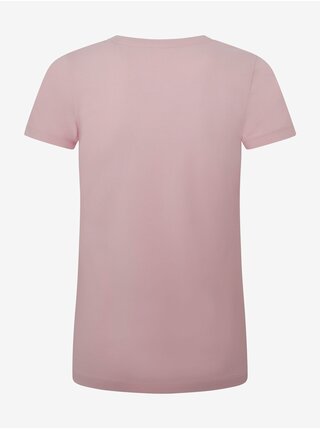 Růžové dámské tričko s krátkým rukávem Pepe Jeans