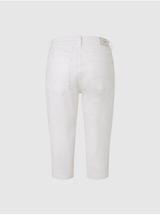 Bílé dámské džínové kraťasy Pepe Jeans