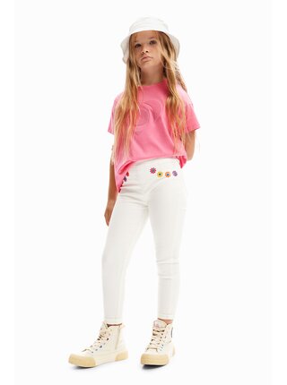 Biele dievčenské džínsy Desigual