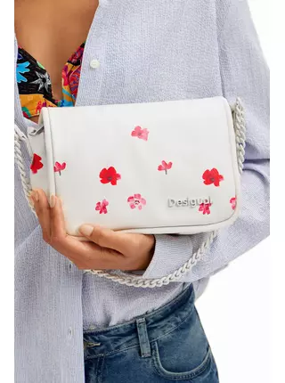 Krémová dámska kvetovaná kabelka Desigual