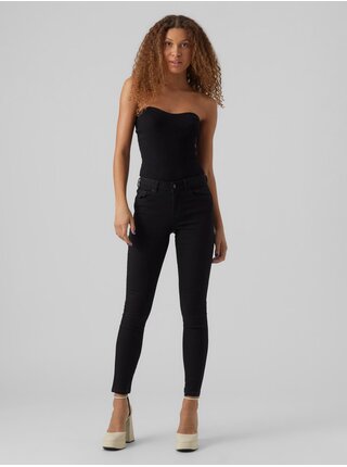 Čierne dámske skinny fit džínsy Vero Moda Alia