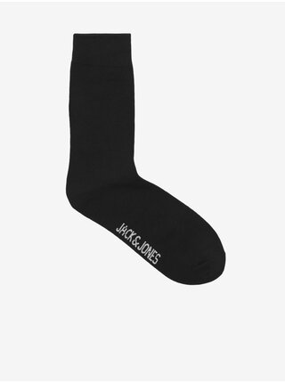 Súprava troch párov čiernych pánskych ponožiek Jack & Jones