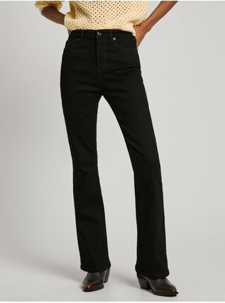 Čierne dámske flared fit džínsy Jeans Pepe Jeans