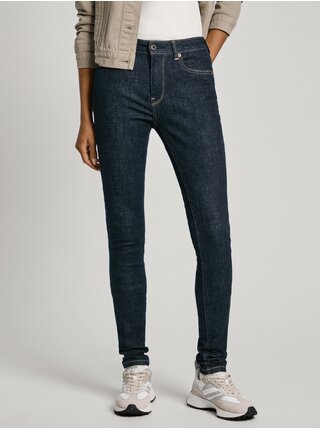 Tmavomodré dámske skinny fit džínsy Jeans Pepe Jeans