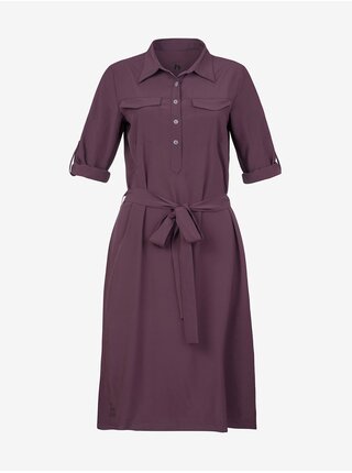 Vínové dámske košeľové šaty Hannah Liby