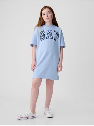 Modré holčičí šaty s logem GAP