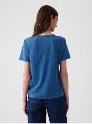 Modré dámske tričko s krátkym rukávom GAP