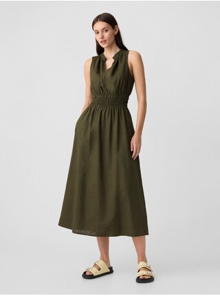 Dlhé šaty pre ženy GAP - zelená