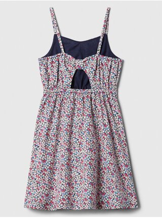 Ružovo-modré dievčenské vzorované šaty GAP