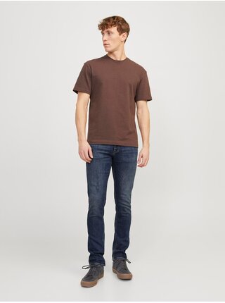 Tmavě modré pánské slim fit džíny Jack & Jones Glenn
