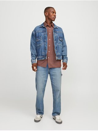 Modré pánské straight fit džíny Jack & Jones Eddie