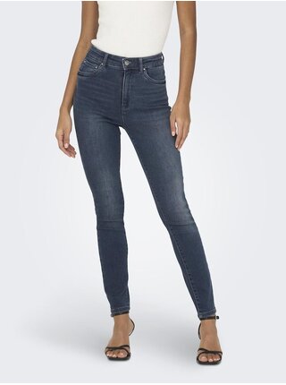 Tmavomodré dámske skinny džínsy ONLY Mila