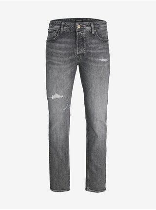 Šedé pánské straight fit džíny Jack & Jones Mike