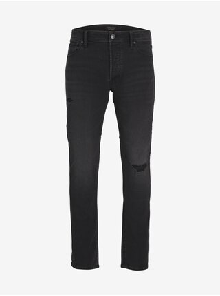 Černé pánské slim fit džíny Jack & Jones Glenn