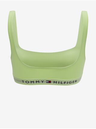 Neonově zelený horní díl plavek Tommy Hilfiger 