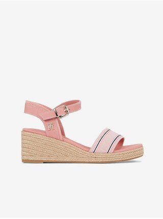 Růžové dámské sandálky Tommy Hilfiger