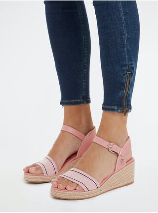 Růžové dámské sandálky Tommy Hilfiger