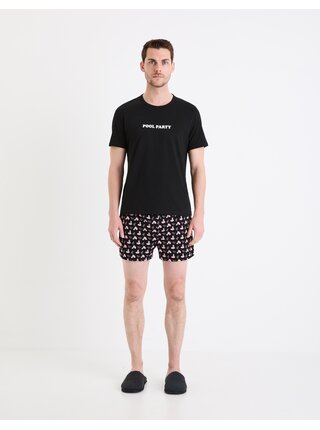 Černé pánské krátké pyžamo Celio Gipypool