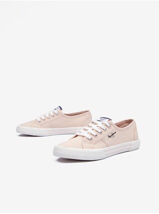 Svetloružové dámske tenisky Pepe Jeans Brady Basic